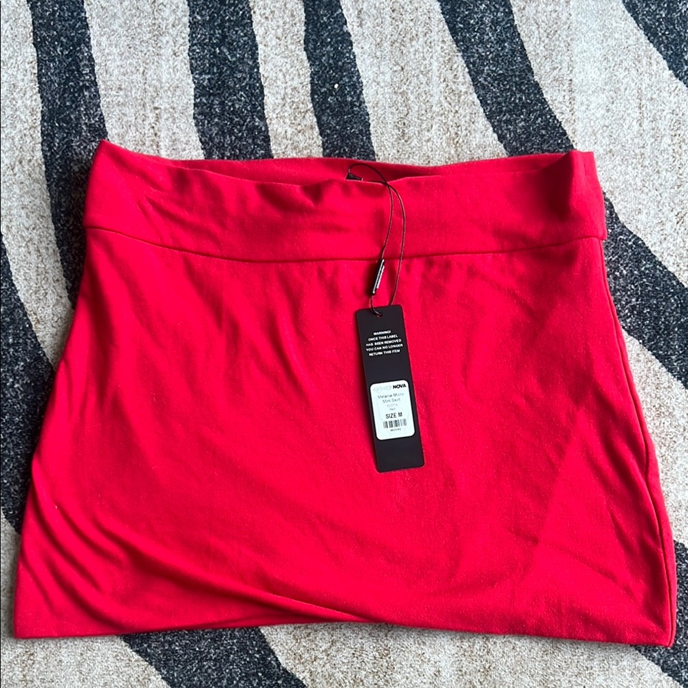 Red Mini Skirt - Fashion Nova - Melanie Micro Mini - Medium